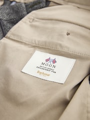 Barbour® Grey Herringbone Slim Fit Suit Trousers - Image 11 of 13