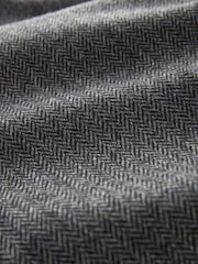Barbour® Grey Herringbone Slim Fit Suit Trousers - Image 12 of 13
