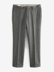 Barbour® Grey Herringbone Slim Fit Suit Trousers - Image 5 of 13