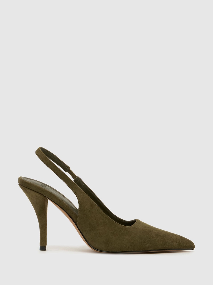 Schuh Green Sophia Court Shoes - Image 1 of 4 Schuh Green Sophia Court Shoes - Image 1 of 4