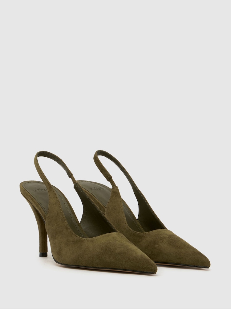 Schuh Green Sophia Court Shoes - Image 2 of 4 Schuh Green Sophia Court Shoes - Image 2 of 4