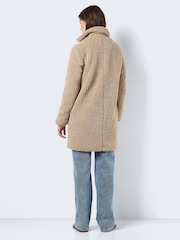 NOISY MAY Natural Teddy Coat - Image 2 of 6