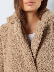 NOISY MAY Natural Teddy Coat - Image 5 of 6