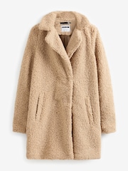 NOISY MAY Natural Teddy Coat - Image 6 of 6