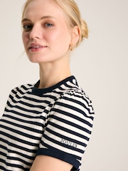 Joules Erin Navy Blue Stripe Short Sleeve T-Shirt - Image 5 of 6