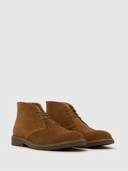 Schuh Brown Galvin Suede Chukka Boots - Image 2 of 4