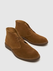 Schuh Brown Galvin Suede Chukka Boots - Image 3 of 4