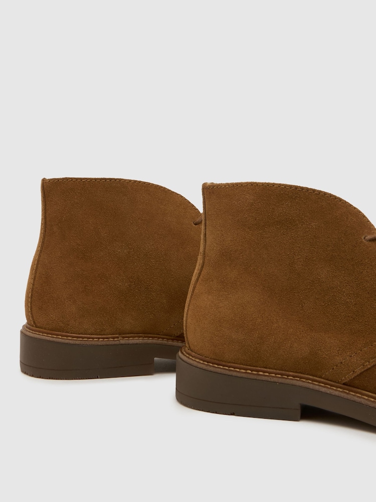 Schuh Brown Galvin Suede Chukka Boots - Image 4 of 4 Schuh Brown Galvin Suede Chukka Boots - Image 4 of 4