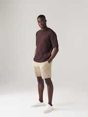 Navy/Stone Elasticated Waist Chino Shorts 2 Pack - Image 3 of 12