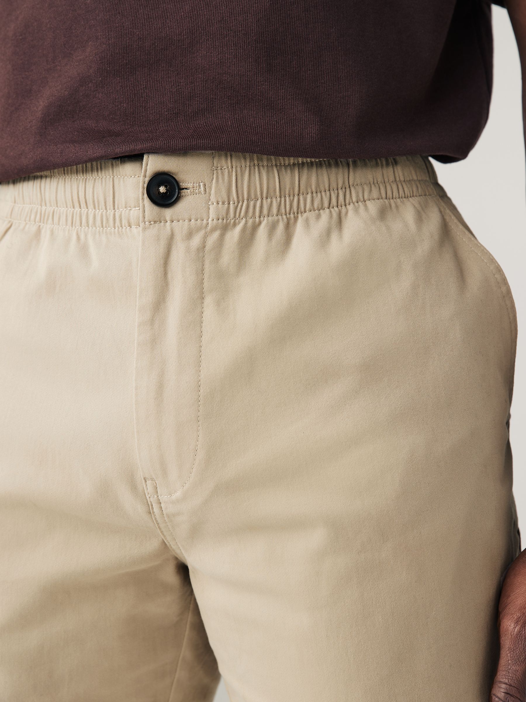 TIME IS ON CHINO British Khak サイズ2 Buy Navy/Stone Elasticated Waist Chino Shorts 2 Pack from