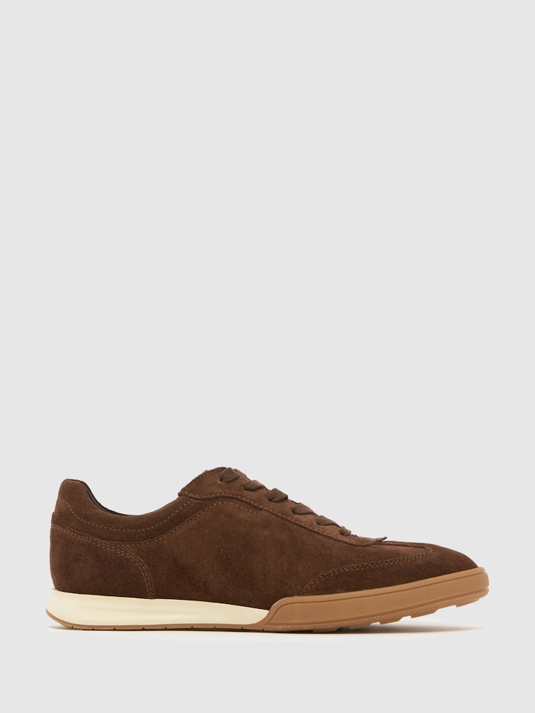 Schuh Brown Waldorf Suede Trainers - Image 1 of 4 Schuh Brown Waldorf Suede Trainers - Image 1 of 4