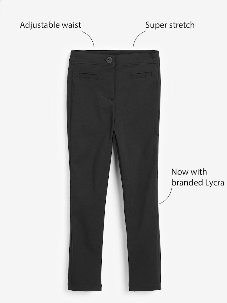 Negro - Pantalones pitillo elásticos para el colegio (3 a 18 años) - Imagen 2 de 3 Negro - Pantalones pitillo elásticos para el colegio (3 a 18 años) - Imagen 2 de 3