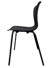Fusion Living Black Hoxton Plastic Dining Chair - Image 4 of 6