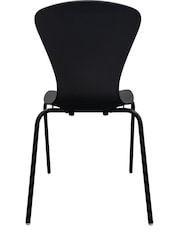 Fusion Living Black Hoxton Plastic Dining Chair - Image 5 of 6