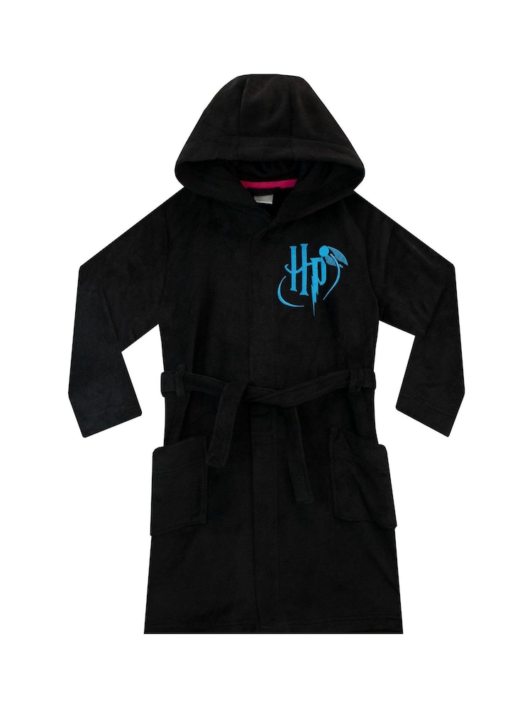 Character Black Harry Potter Dressing 100% Cotton Gown and Pyjamas - Image 2 of 7