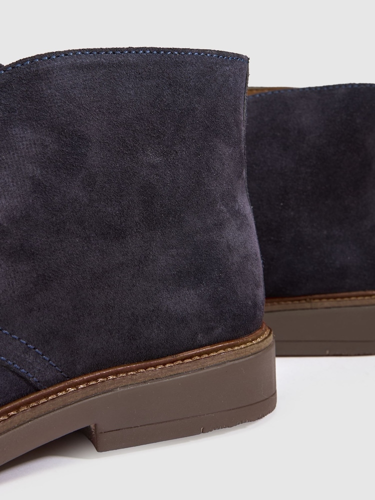 Schuh Blue Galvin Suede Chukka Boots - Image 4 of 4