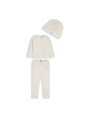 Tommy Hilfiger Cream Cable Knit Three-Piece Outfit Gift Box - Image 1 of 4