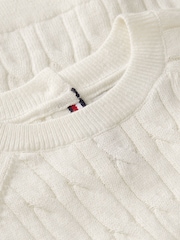 Tommy Hilfiger Cream Cable Knit Three-Piece Outfit Gift Box - Image 3 of 4