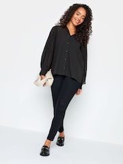 M&Co Black Pleat Sleeve Shirt - Image 3 of 4