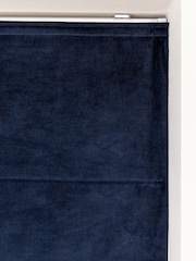 Blue Dark Navy Ready Made Blackout Matte Velvet Roman Blinds - Image 4 of 7