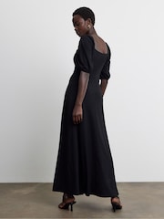 Joanna Hope Contrast Lace Jersey Crepe Midi Dress - صورة 2 من 4