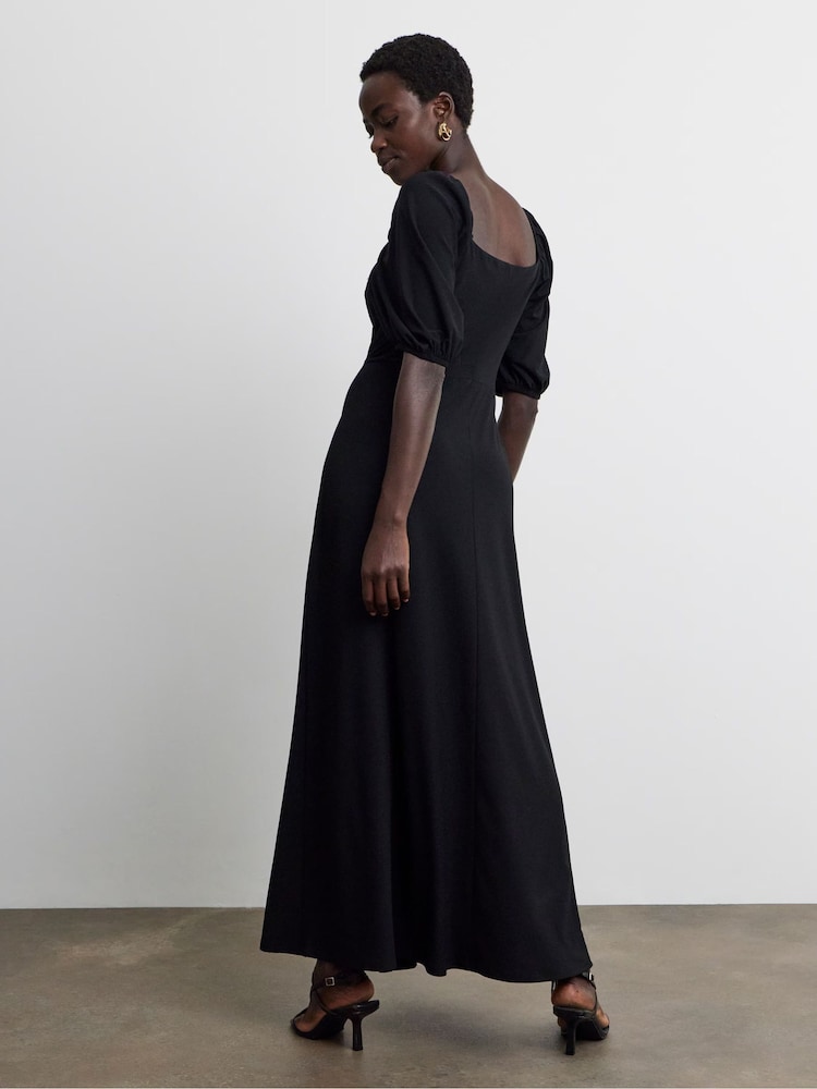 Joanna Hope Contrast Lace Jersey Crepe Midi Dress - صورة 2 من 4 Joanna Hope Contrast Lace Jersey Crepe Midi Dress - صورة 2 من 4