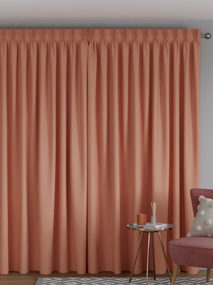 Orange Cotton Made to Measure 100% Cotton Curtains - Image 2 of 9