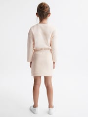 Vestido con cuello redondo brillante y cordón ajustable Posie de Reiss - Imagen 5 de 6