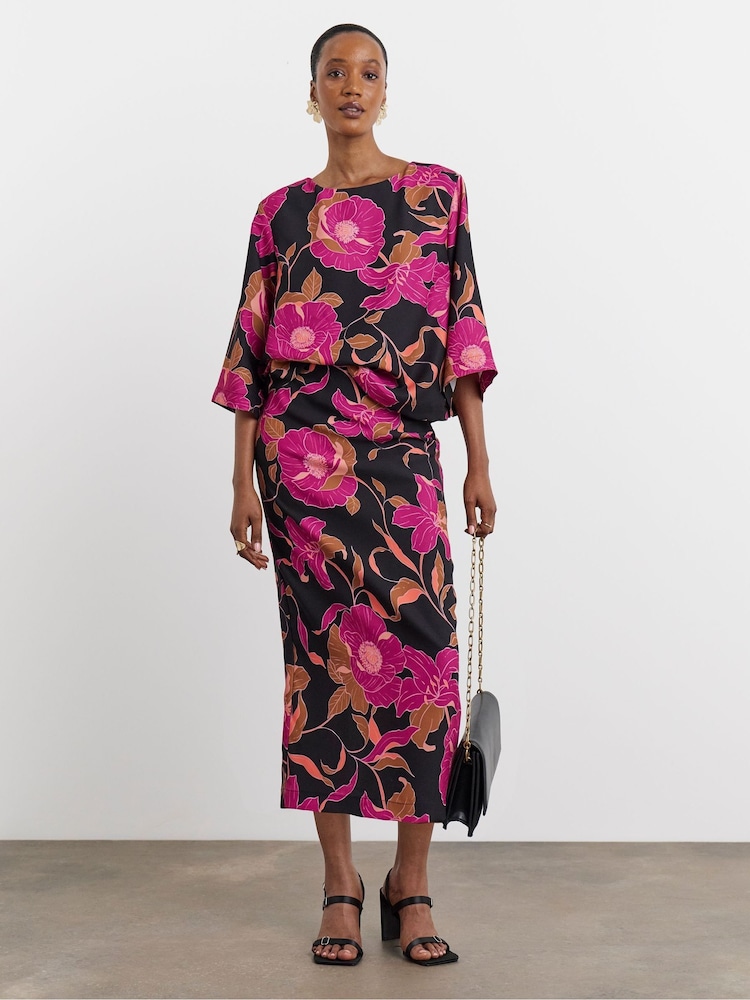 Joanna Hope Black Printed Crepe Blouse - Image 1 of 4