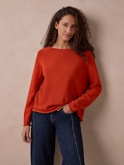Celtic & Co. Orange Supersoft Essential Jumper - Image 3 of 9