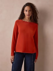 Celtic & Co. Orange Supersoft Essential Jumper - Image 4 of 9