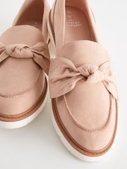 Nude Forever Comfort Bow Chunky Sole Loafers - Image 3 of 5