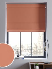 Orange Cotton Made to Measure 100% Cotton Roman Blinds - Image 1 of 6