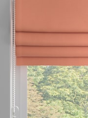 Orange Cotton Made to Measure 100% Cotton Roman Blinds - Image 2 of 6
