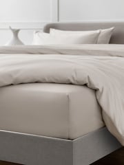 Stone Natural Collection Luxe 400 Thread Count 100% Egyptian Deep Fitted Cotton Sateen Sheet - Image 2 of 2