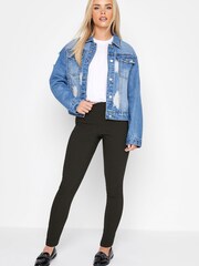 PixieGirl Petite Black Bi Stretch Skinny Leg Trousers - Image 1 of 2