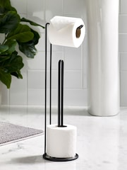 Black Wire Toilet Roll Holder - Image 1 of 2