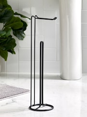 Black Wire Toilet Roll Holder - Image 2 of 2