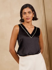 Love & Roses V-Neck Satin Front Vests 2 Pack - Obraz 3 z 7