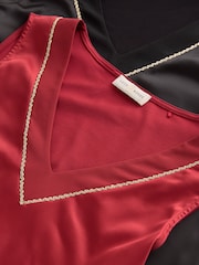 Love & Roses V-Neck Satin Front Vests 2 Pack - Obraz 7 z 7