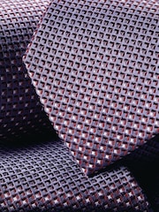 Charles Tyrwhitt Purple Patterned Silk Tie - Image 2 of 2