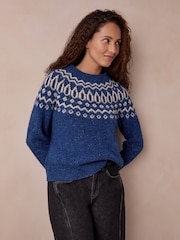 Celtic & Co. Donegal Two Tone Fair Isle Jumper - Imagen 2 de 8