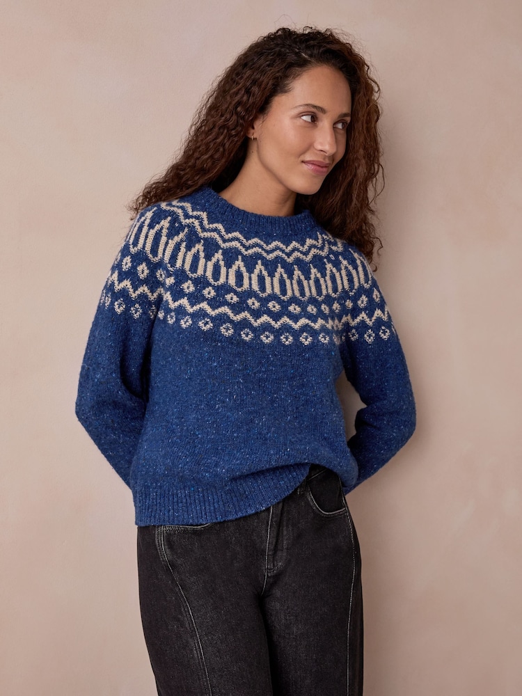 Celtic & Co. Donegal Two Tone Fair Isle Jumper - Imagen 2 de 8