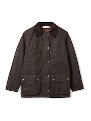 Celtic & Co. Brown Raglan Sleeve Waxed Jacket - Image 4 of 8