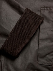 Celtic & Co. Brown Raglan Sleeve Waxed Jacket - Image 8 of 8