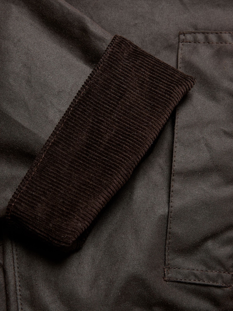 Celtic & Co. Brown Raglan Sleeve Waxed Jacket - Image 8 of 8 Celtic & Co. Brown Raglan Sleeve Waxed Jacket - Image 8 of 8