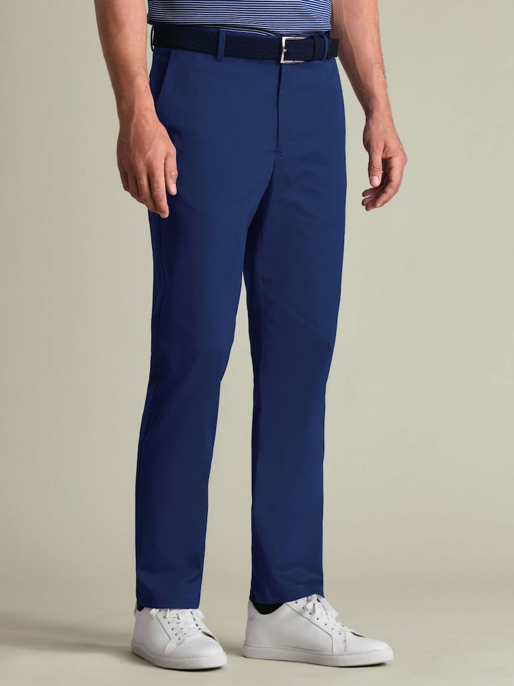 Charles Tyrwhitt Blue Performance Chino Trousers - Image 1 of 5