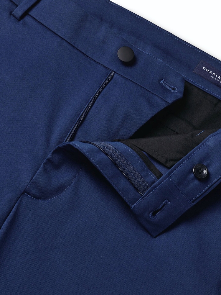 Charles Tyrwhitt Blue Performance Chino Trousers - Image 5 of 5
