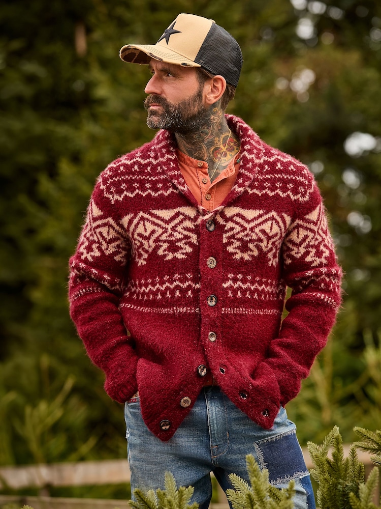 Joe Browns Red Cosy Up Cardigan - Image 1 of 8 Joe Browns Red Cosy Up Cardigan - Image 1 of 8