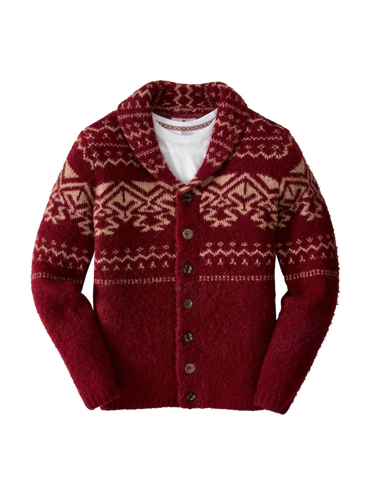 Joe Browns Red Cosy Up Cardigan - Image 8 of 8 Joe Browns Red Cosy Up Cardigan - Image 8 of 8